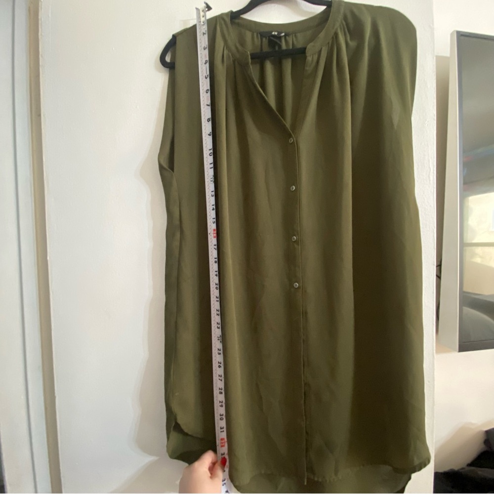 Olive green top/ dress